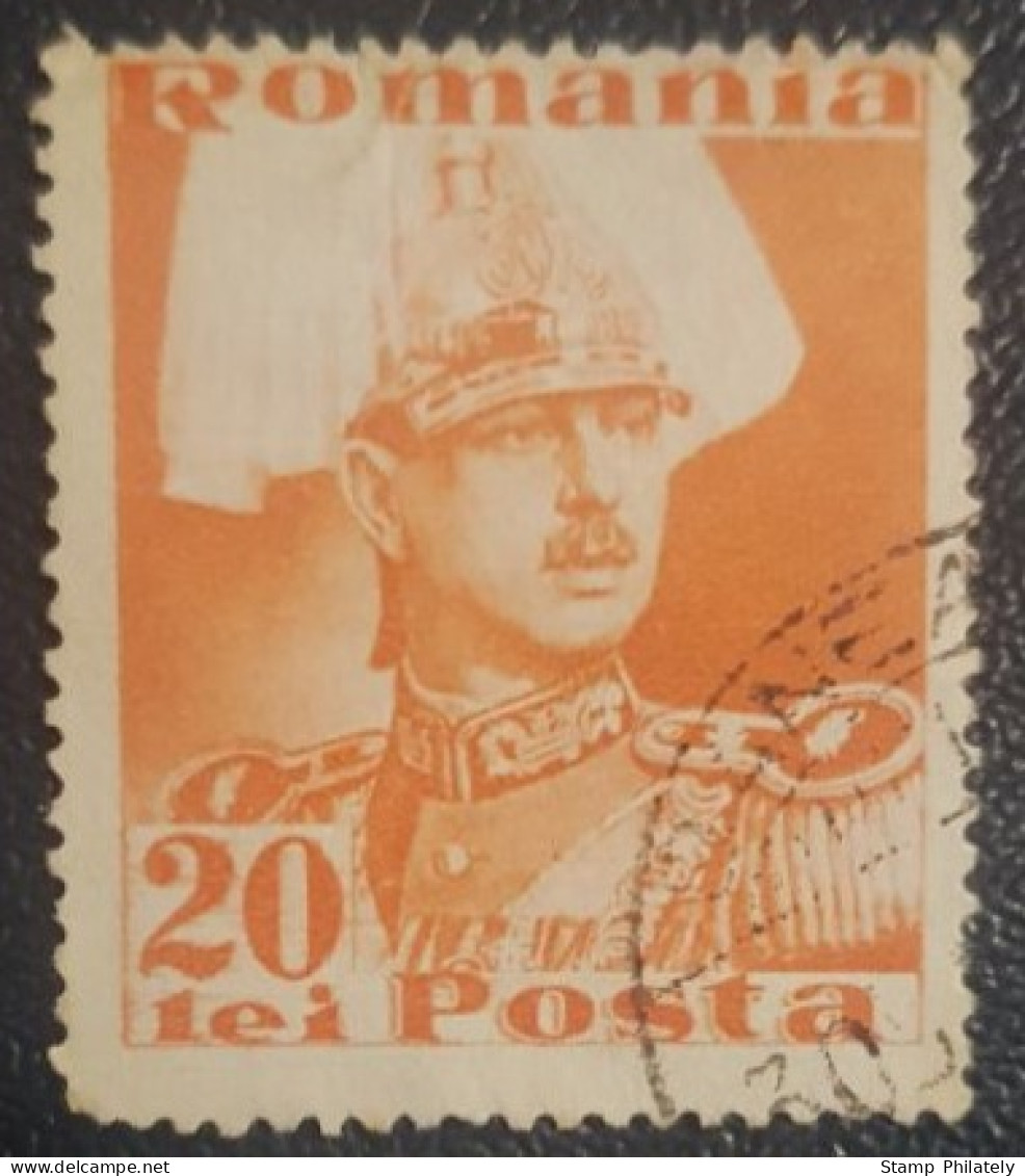 Romania 20L Used Stamp King Carol - Oblitérés