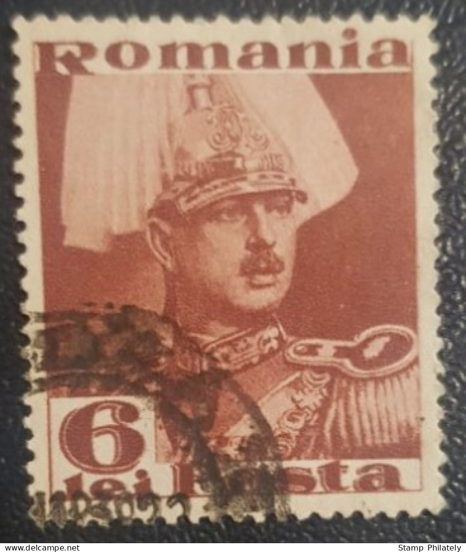 Romania 6L Used Stamp King Carol - Usado