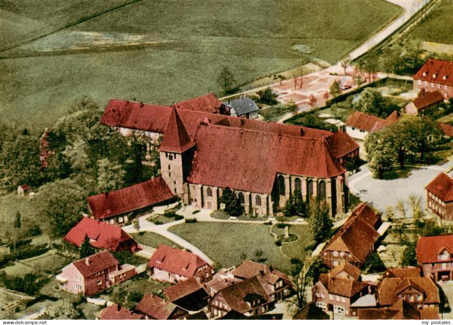 73883223 Delmenhorst Fliegeraufnahme Kloster Delmenhorst - Delmenhorst