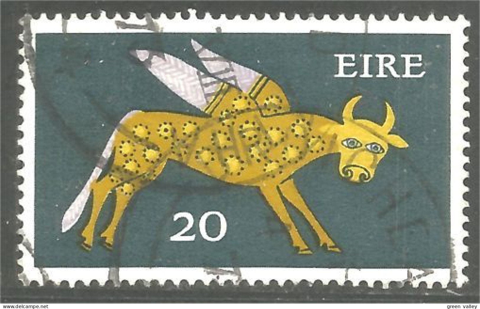 510 Ireland Winged Ox Boeuf Ailé 20 P (IRL-153a) - Used Stamps
