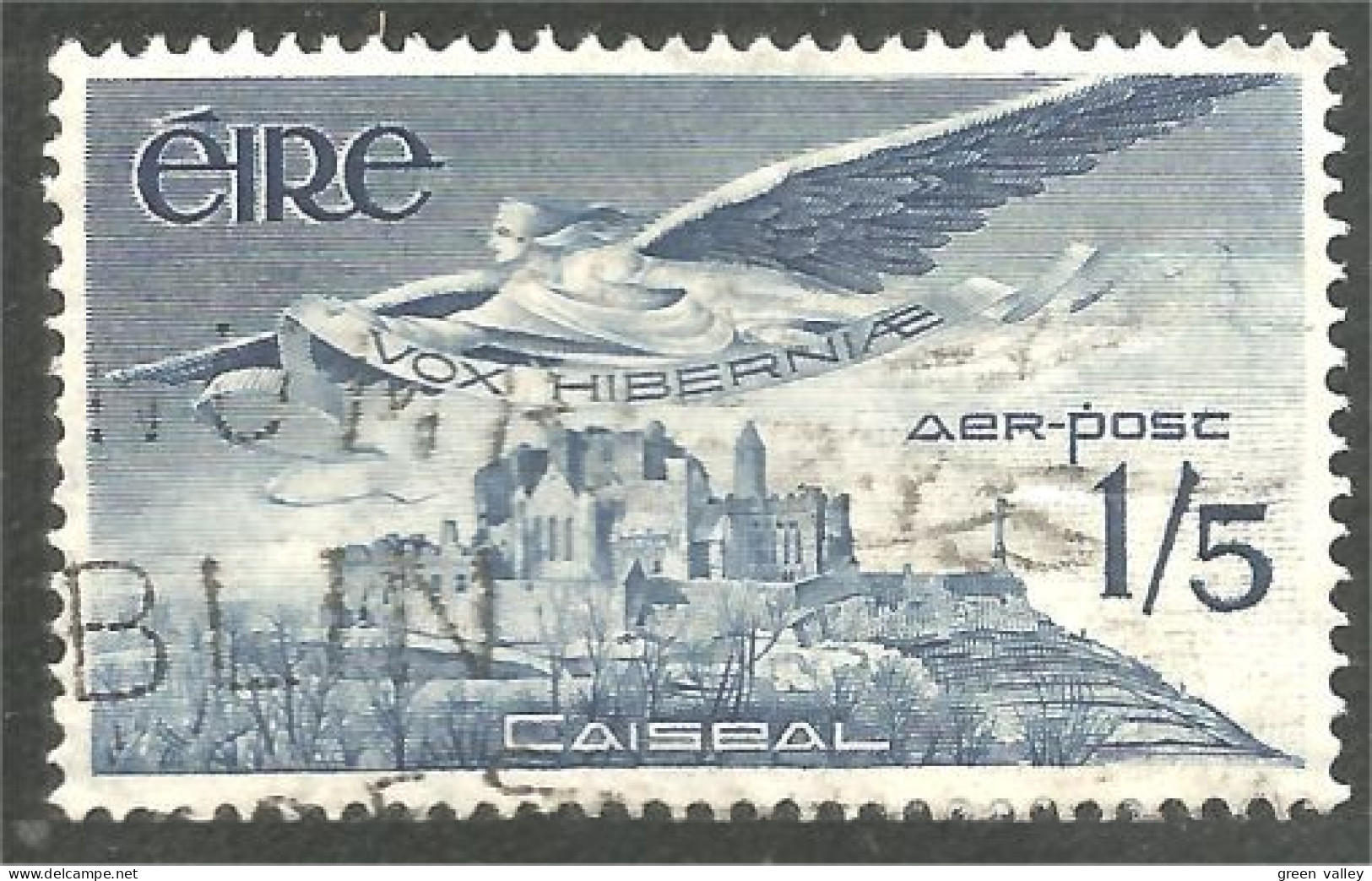 510 Ireland 1965 Air Post Ange Angel Rocher Rock Cashel (IRL-122a) - Gebruikt