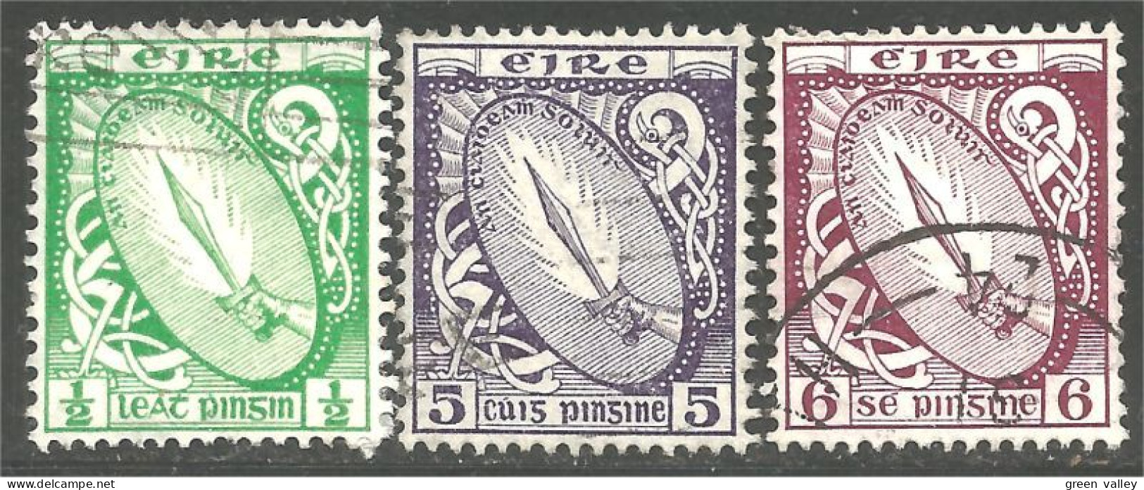 510 Ireland 1922 Sword Light Épée Lumière Scott $15.75 (IRL-113) - Used Stamps