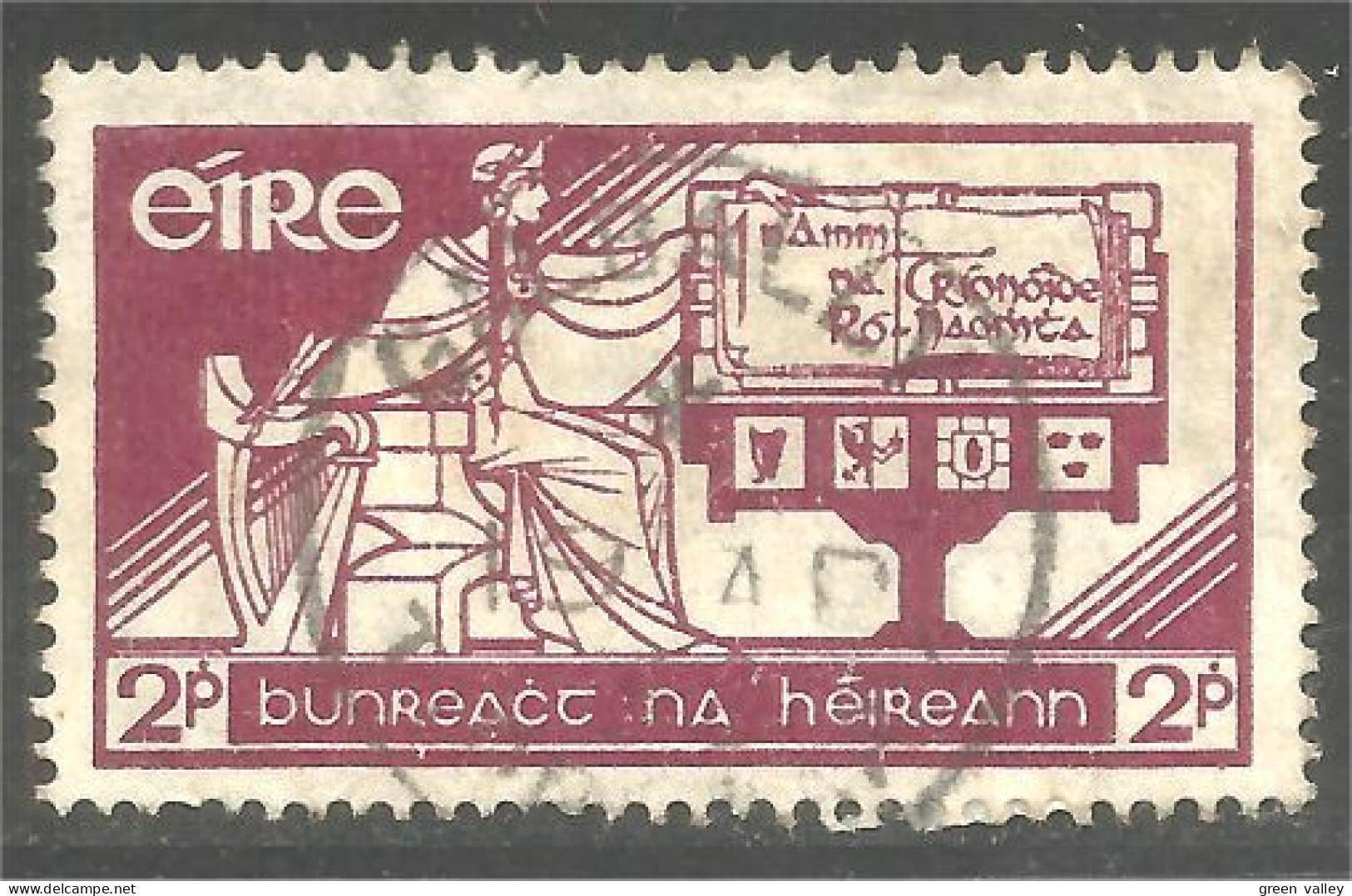 510 Ireland 1937 Constitution Scott $6.00 Très Beau Very Fine (IRL-118) - Gebraucht