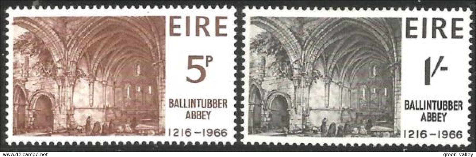 510 Ireland Eire Ballintubber Abbey 1216-1966 MH * Neuf CH (IRL-107) - Klöster