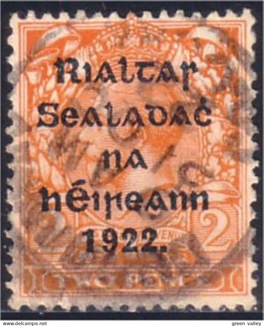 510 Ireland Eire 1922 2p Orange (IRL-43) - Usados
