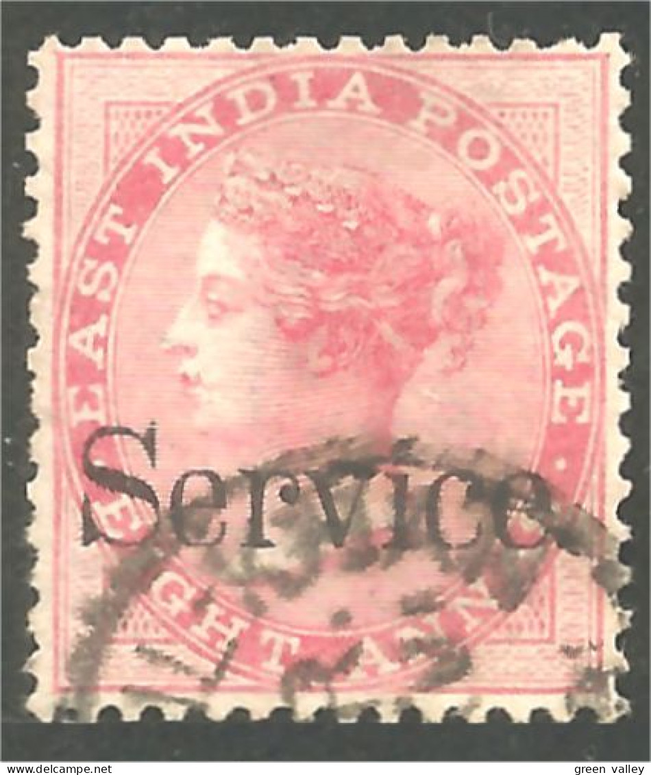 504 East India 1868 Victoria 8p Rose (IND-66) - 1882-1901 Impero