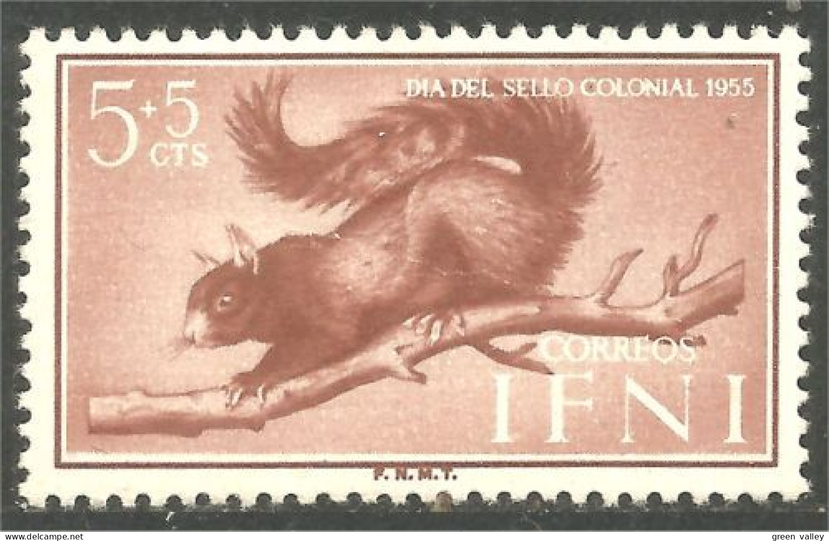 502 Ifni Ecureuil Squirrel Scoiattolo Ardilla Eichhörnchen Eekhoorn MLH * Neuf (IFN-15a) - Ifni