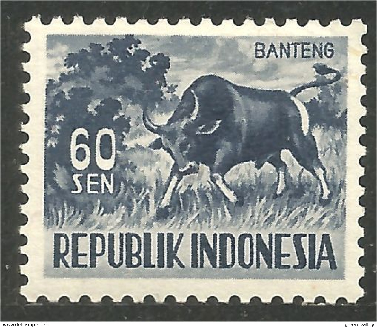 500 Indonesia Bull Taureau Vache Cow Vaca Kuh MNH ** Neuf SC (IDS-180) - Mucche