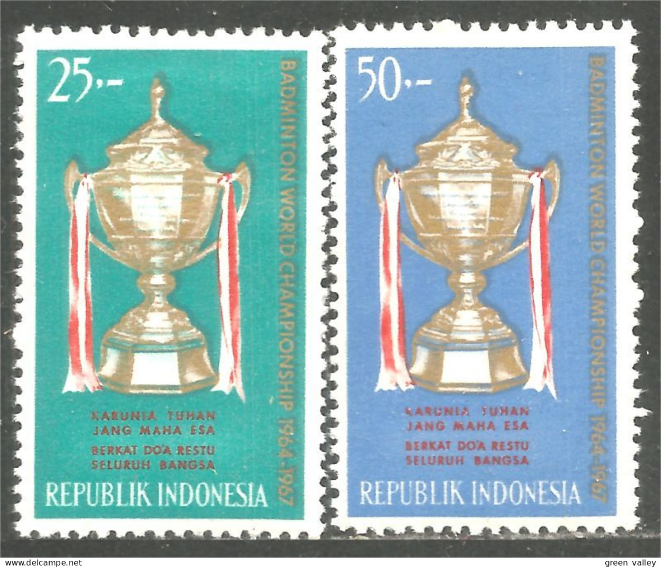 500 Indonesia 1964 Badminton Thomas Cup **-* (IDS-150) - Bádminton