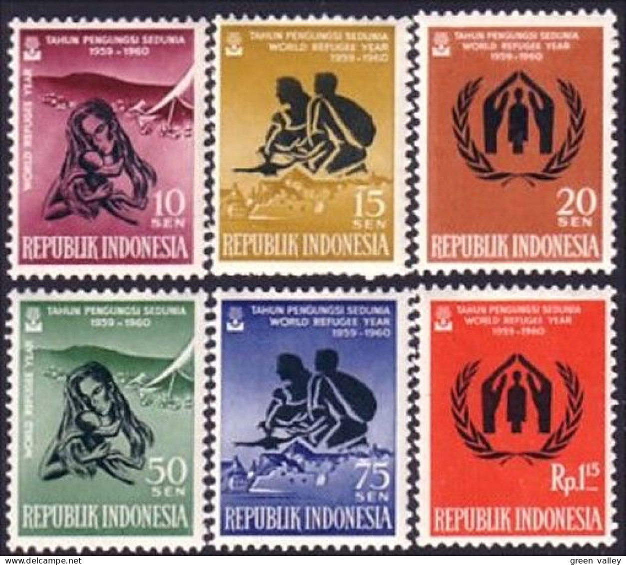 500 Indonesia Refugies Refugees MVLH * Neuf CH Tres Legere (IDS-10) - Refugiados