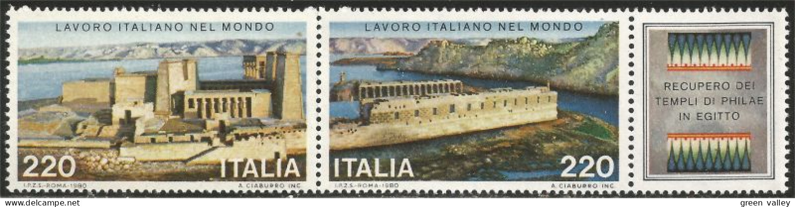 520 Italy Temple Philae Egypte MNH ** Neuf SC (ITA-171) - Aegyptologie