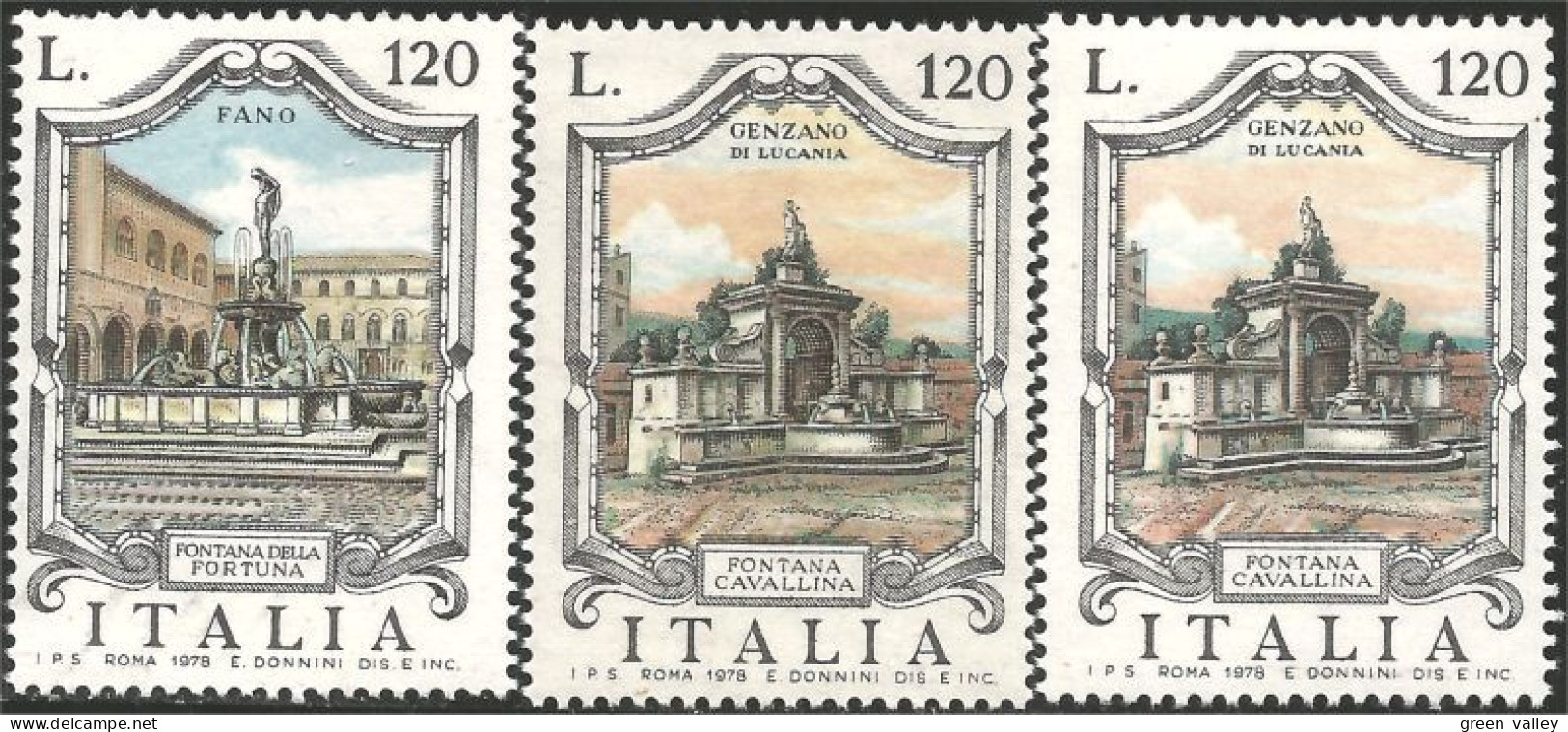 520 Italy Fontaines Fountains Fano Genzanodi Lucania MNH ** Neuf SC (ITA-167) - 1971-80: Neufs