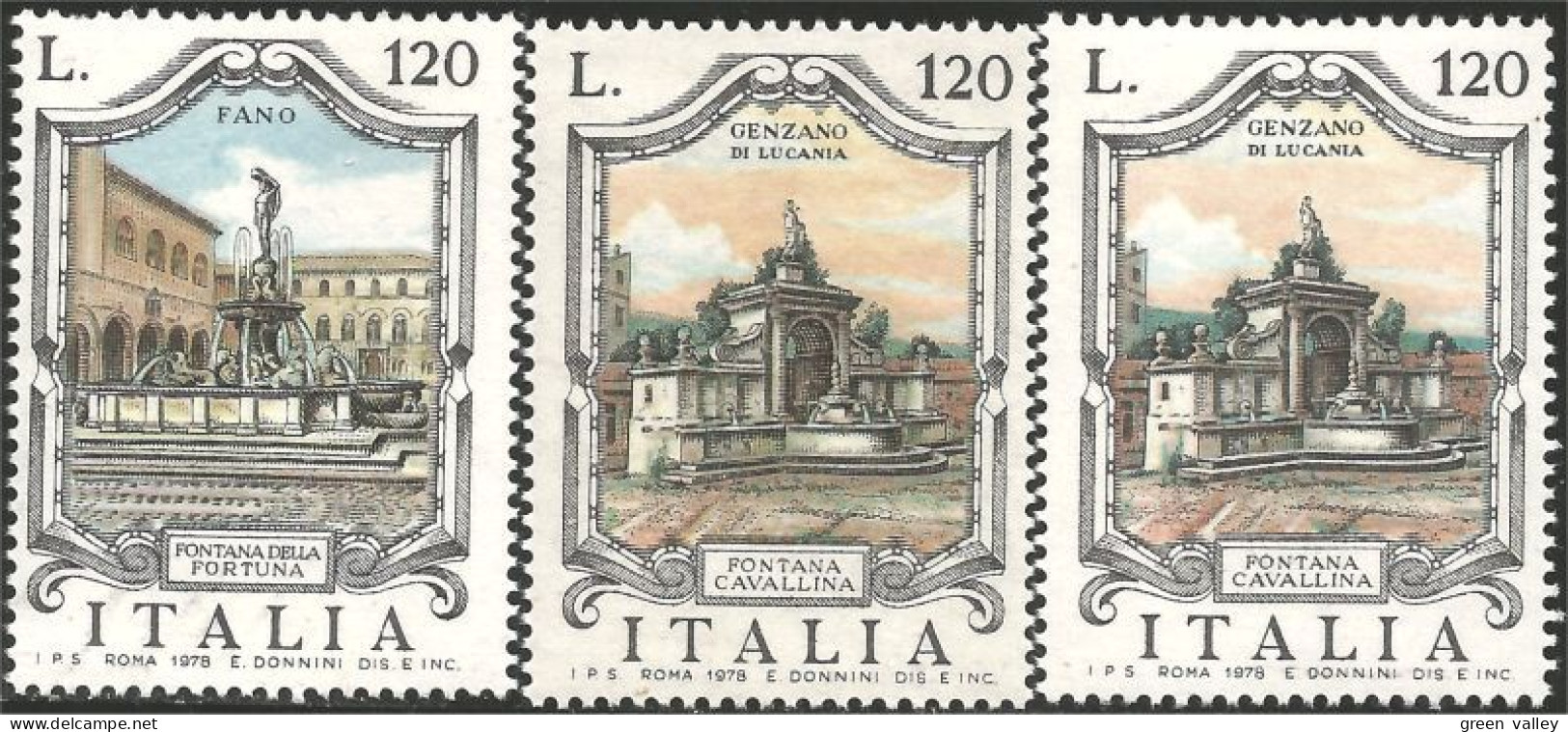 520 Italy Fontaines Fountains Fano Genzanodi Lucania MNH ** Neuf SC (ITA-167) - 1971-80:  Nuovi
