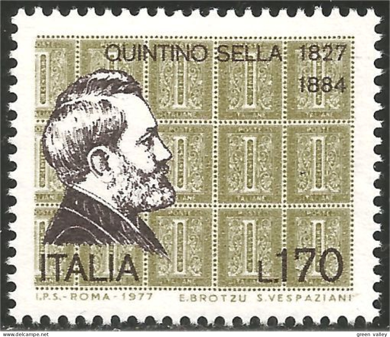 520 Italy Quintino Sella Mines Mining Minerologist Gemmologue MNH ** Neuf SC (ITA-163b) - Minerales