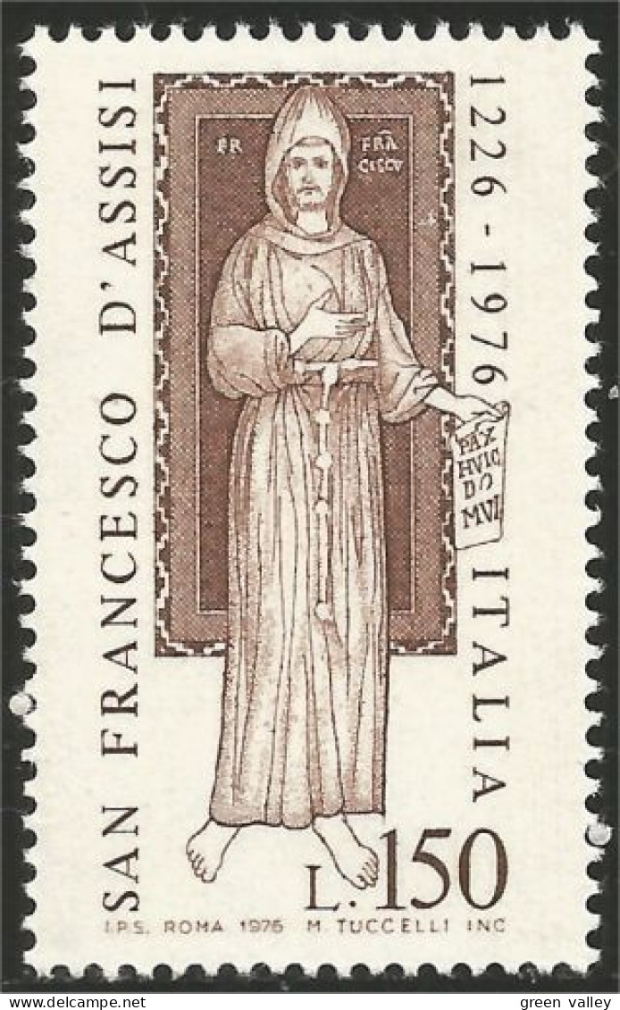 520 Italy Fresque St Francois Assises Francis Assisi Fresco MNH ** Neuf SC (ITA-154b) - Escultura