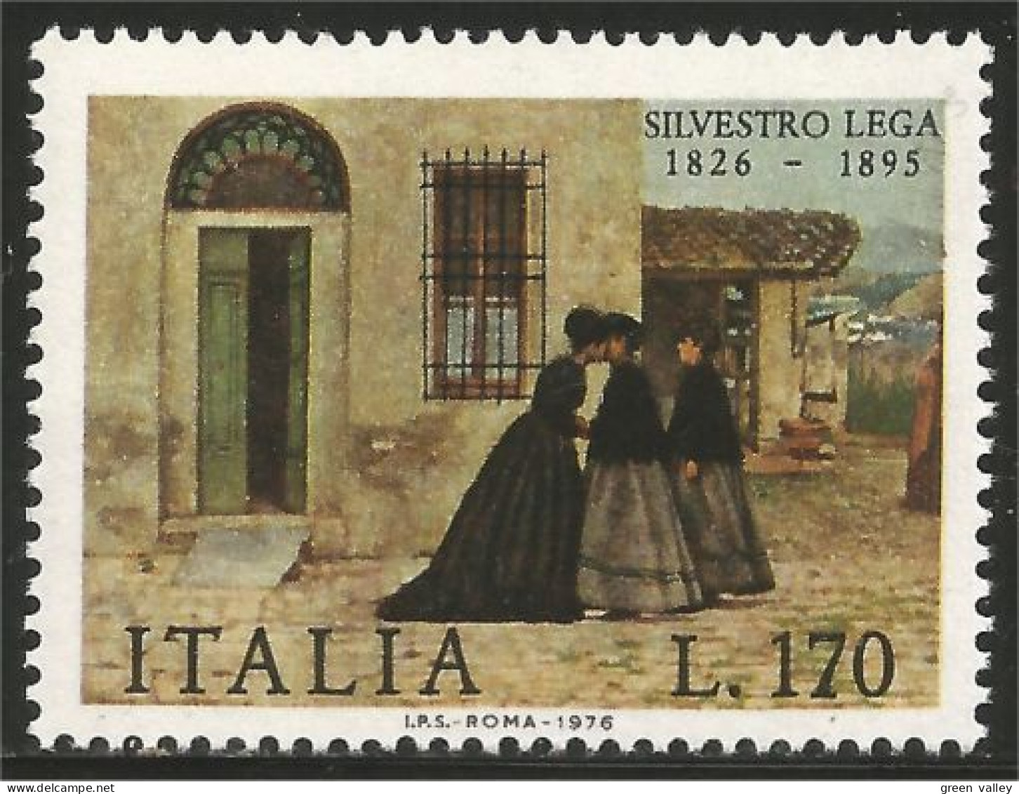 520 Italy Tableau Silvestro Lega Painting MNH ** Neuf SC (ITA-156b) - Otros & Sin Clasificación