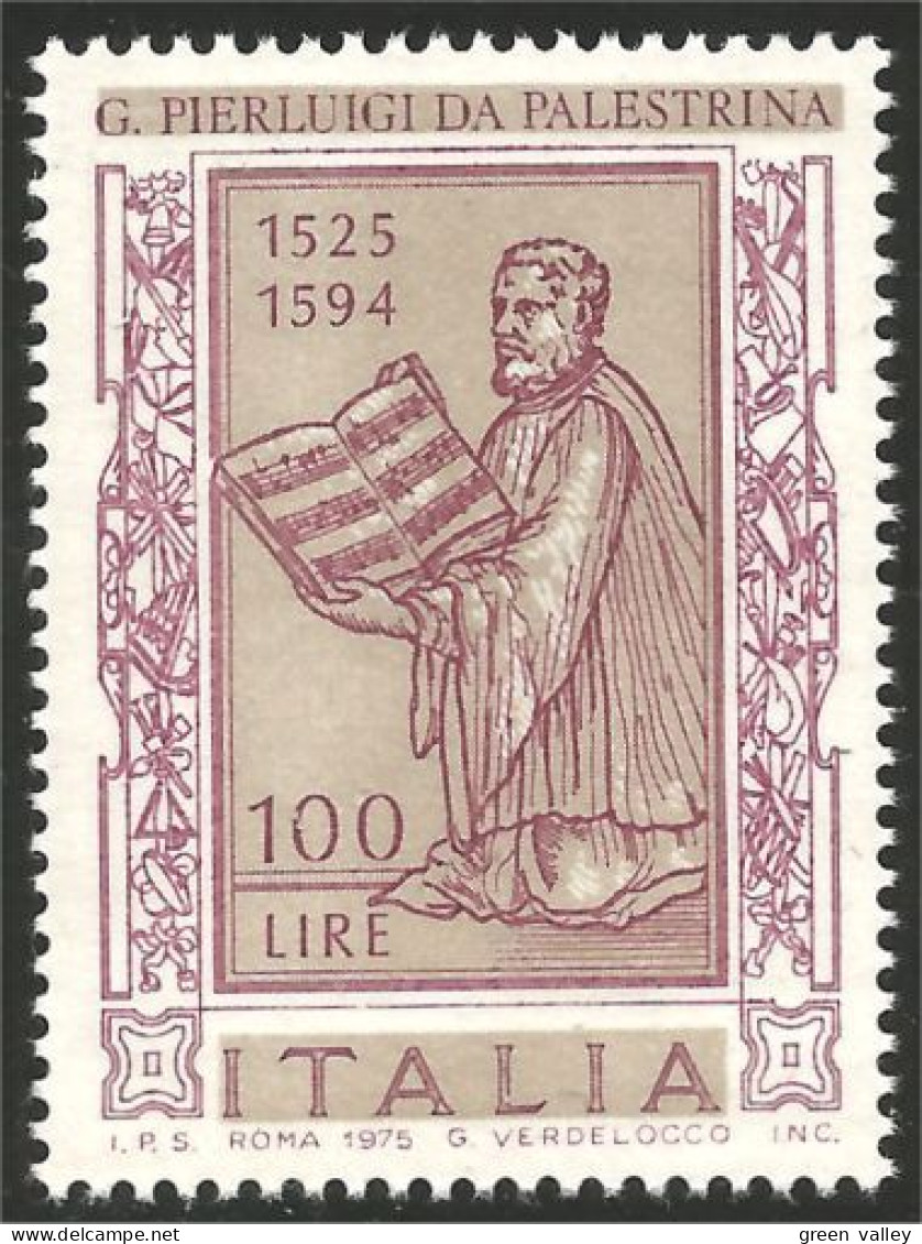 520 Italy Compositeur Palestrina Composer Musique Sacrée Sacred Music MNH ** Neuf SC (ITA-147c) - Otros & Sin Clasificación