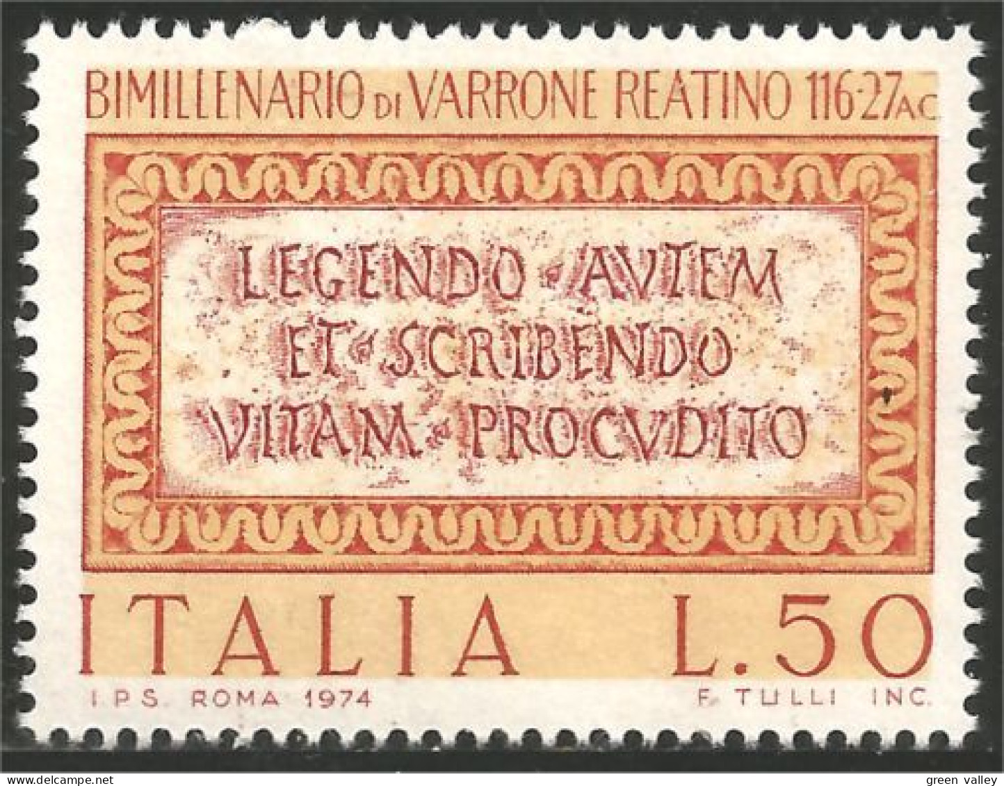 520 Italy Marcus Terentius Varro MNH ** Neuf SC (ITA-141a) - 1971-80: Nieuw/plakker