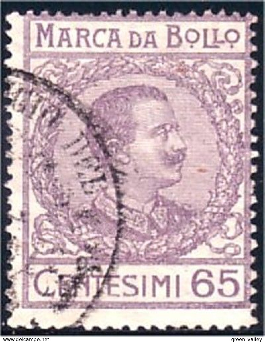 520 Italy Marca Da Bollo 65c Umberto (ITA-67) - Oblitérés