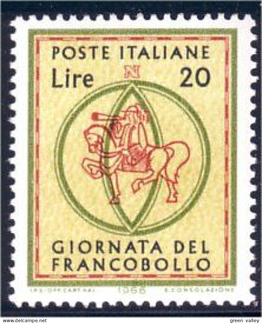 520 Italy Postrider Postier Cheval Mailman MNH ** Neuf SC (ITA-48b) - Tag Der Briefmarke