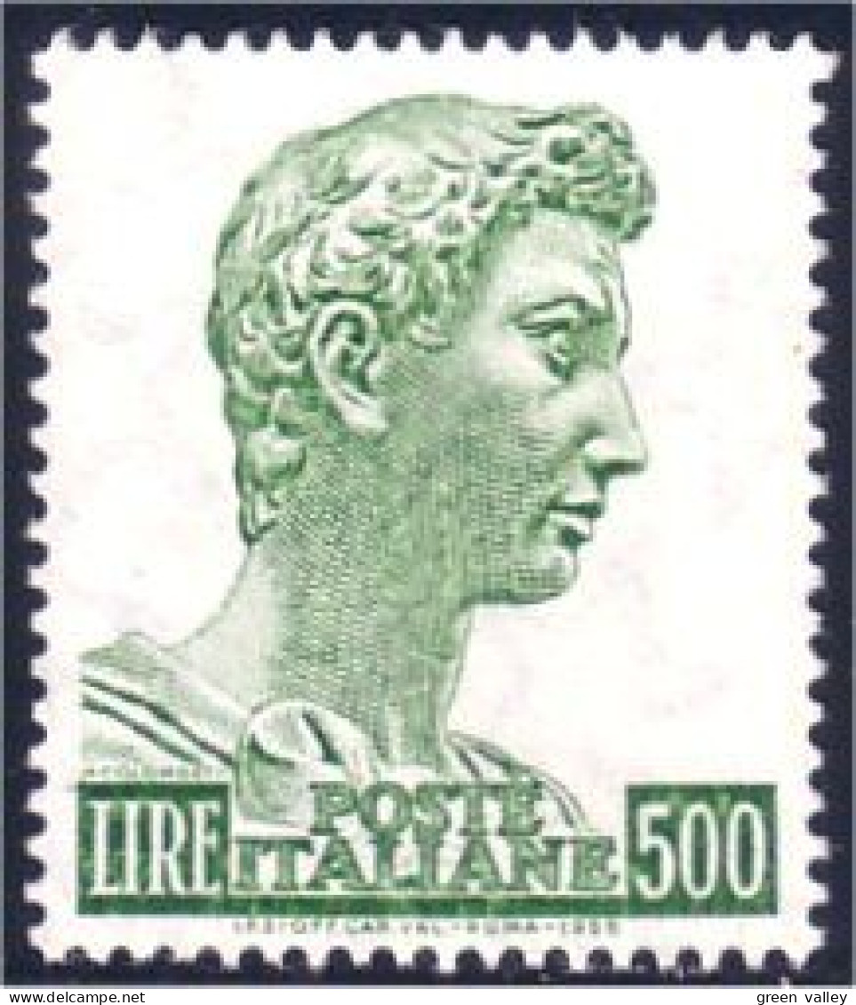 520 Italy 500 Lire No Gum Sans Gomme (ITA-31) - 1961-70: Mint/hinged