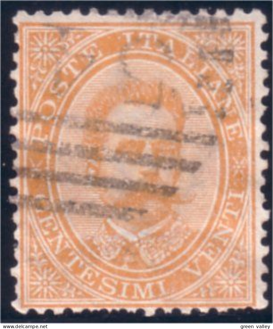 520 Italy 1879 20c Orange (ITA-14) - Oblitérés