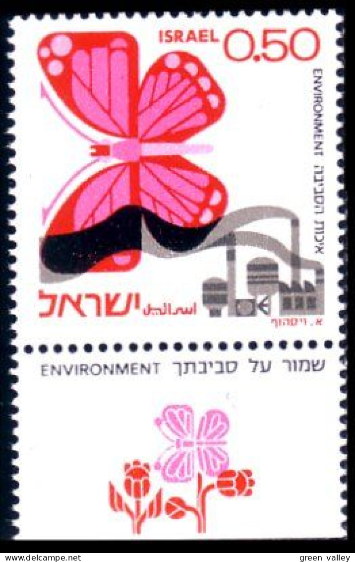 518 Israel Papillon Butterfly Mariposa Farfala Schmetterlinge MNH ** Neuf SC (ISR-19a) - Unused Stamps (with Tabs)