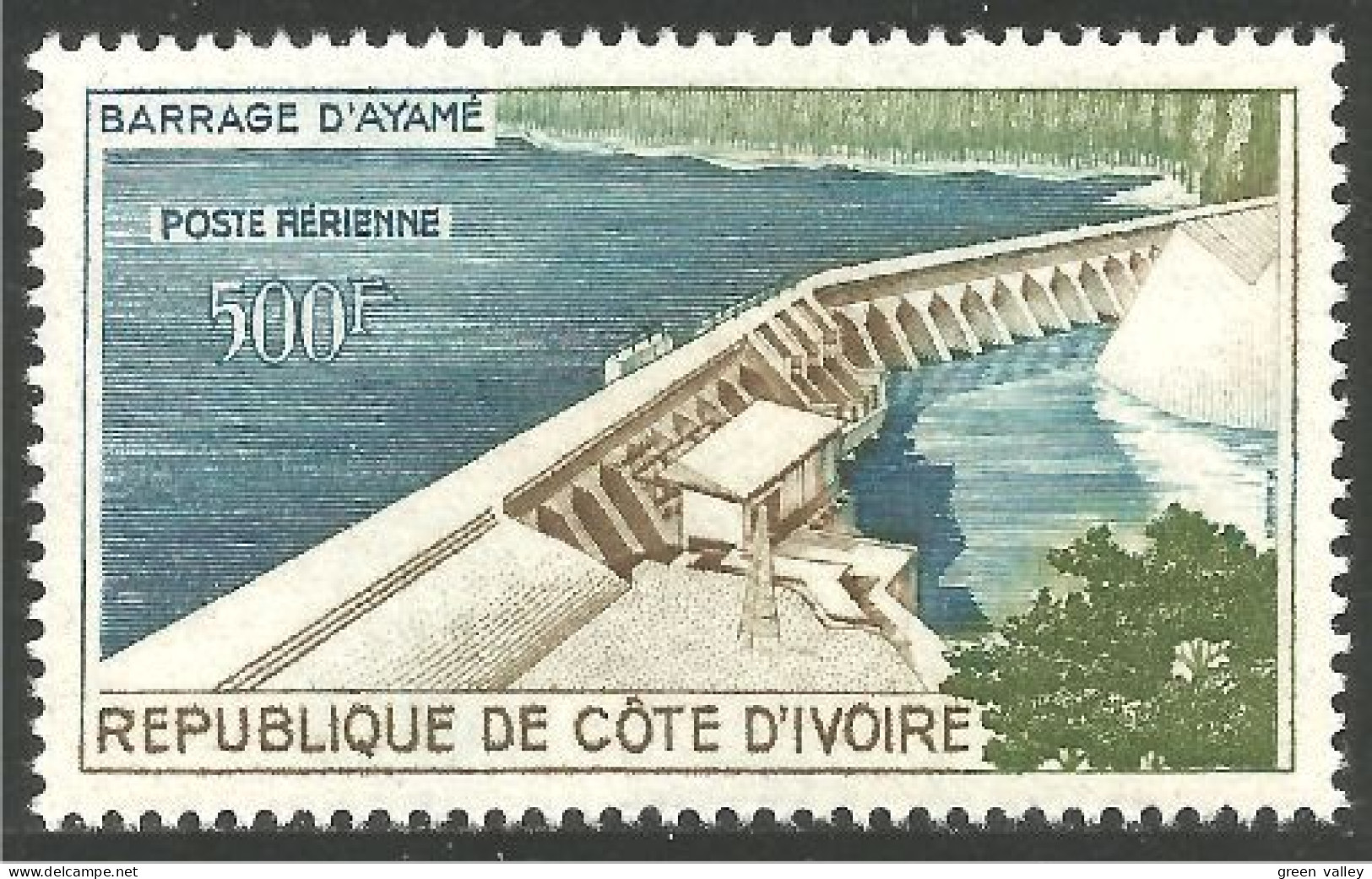 522 Cote Ivoire Barrage Ayamé Sam MH * Neuf CH Légère (IVO-11) - Elektrizität
