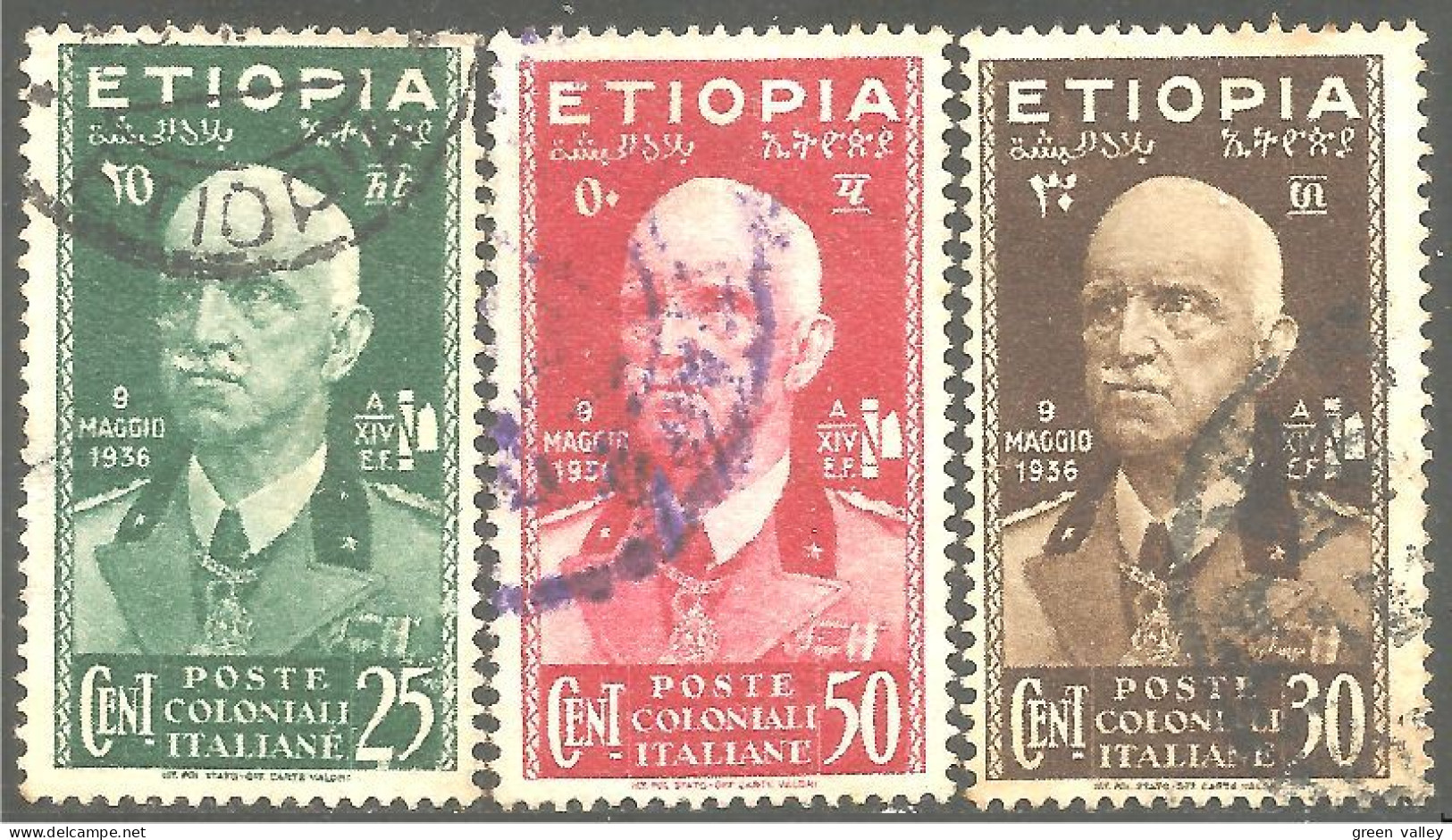 521 Poste Coloniali Italiane Etiopia 1936 Victor Emmanuel III (ITC-159) - Ethiopia