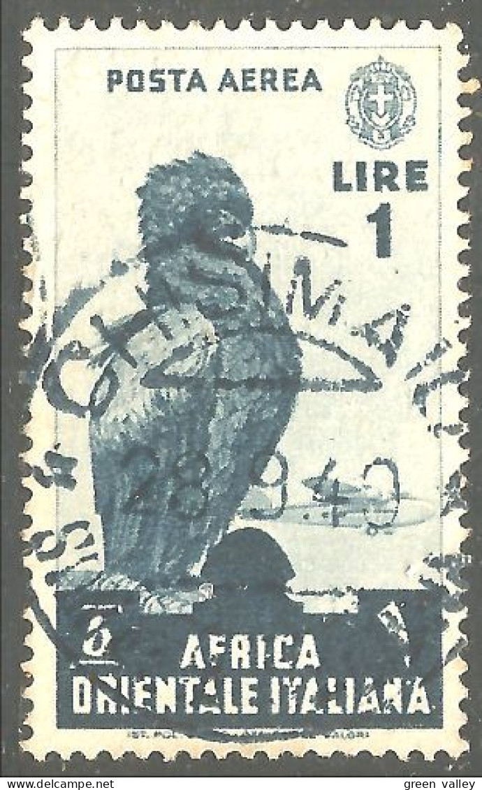 521 Africa Orientale Italiana 1938 Aigle Bateleur Eagle Ader (ITC-147d) - Águilas & Aves De Presa