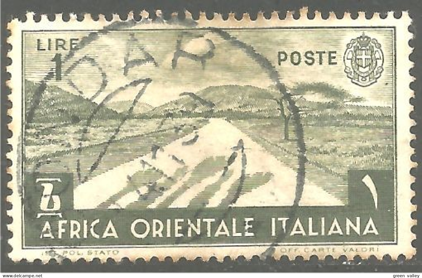 521 Africa Orientale Italiana 1938 Route Desert Road (ITC-149) - Afrique Orientale Italienne