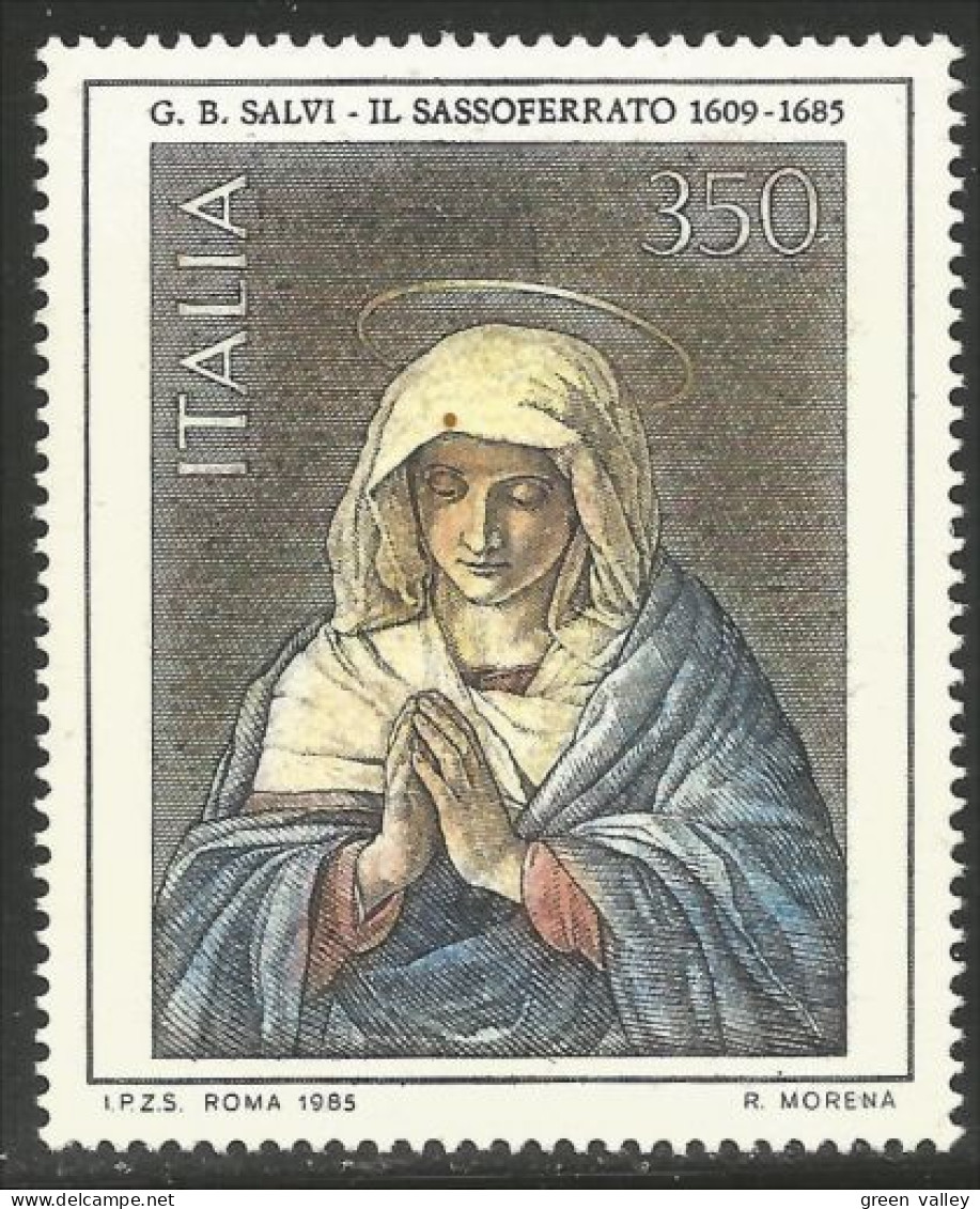 520 Italy Vierge Madonna Tableau Painting Sassoferrato MNH ** Neuf SC (ITA-291b) - Otros & Sin Clasificación