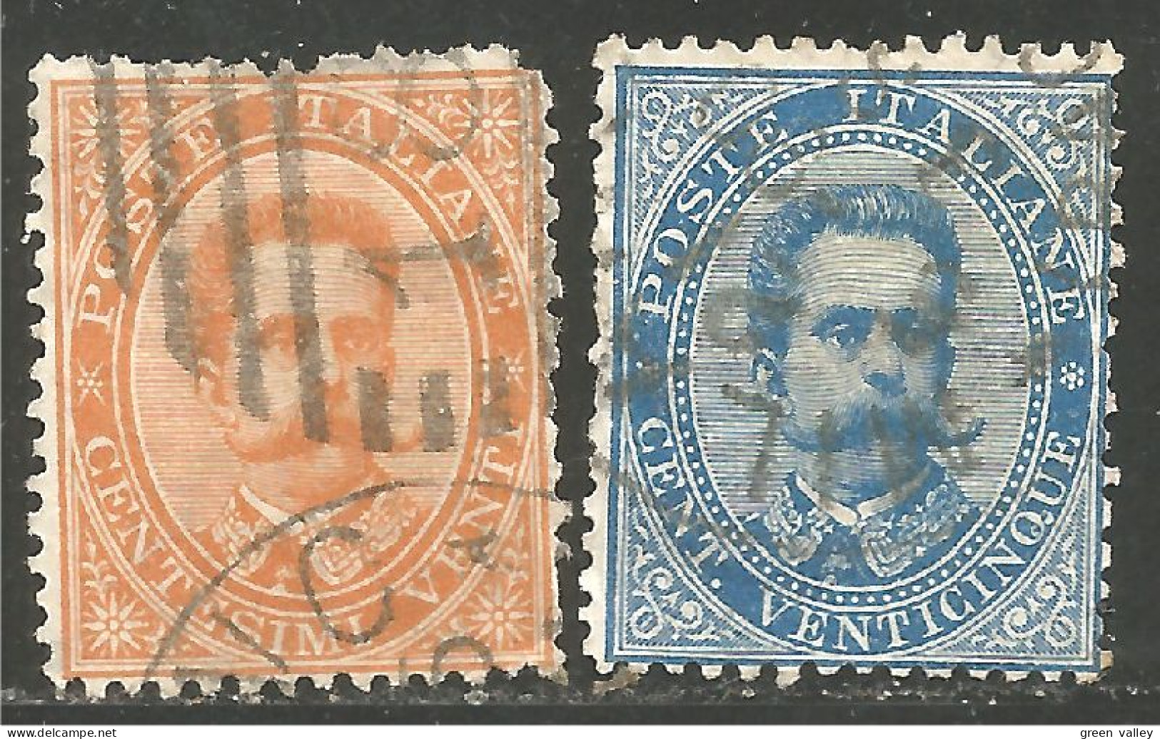 520 Italy 1879 Humbert I 20c-25c (ITA-252) - Gebraucht