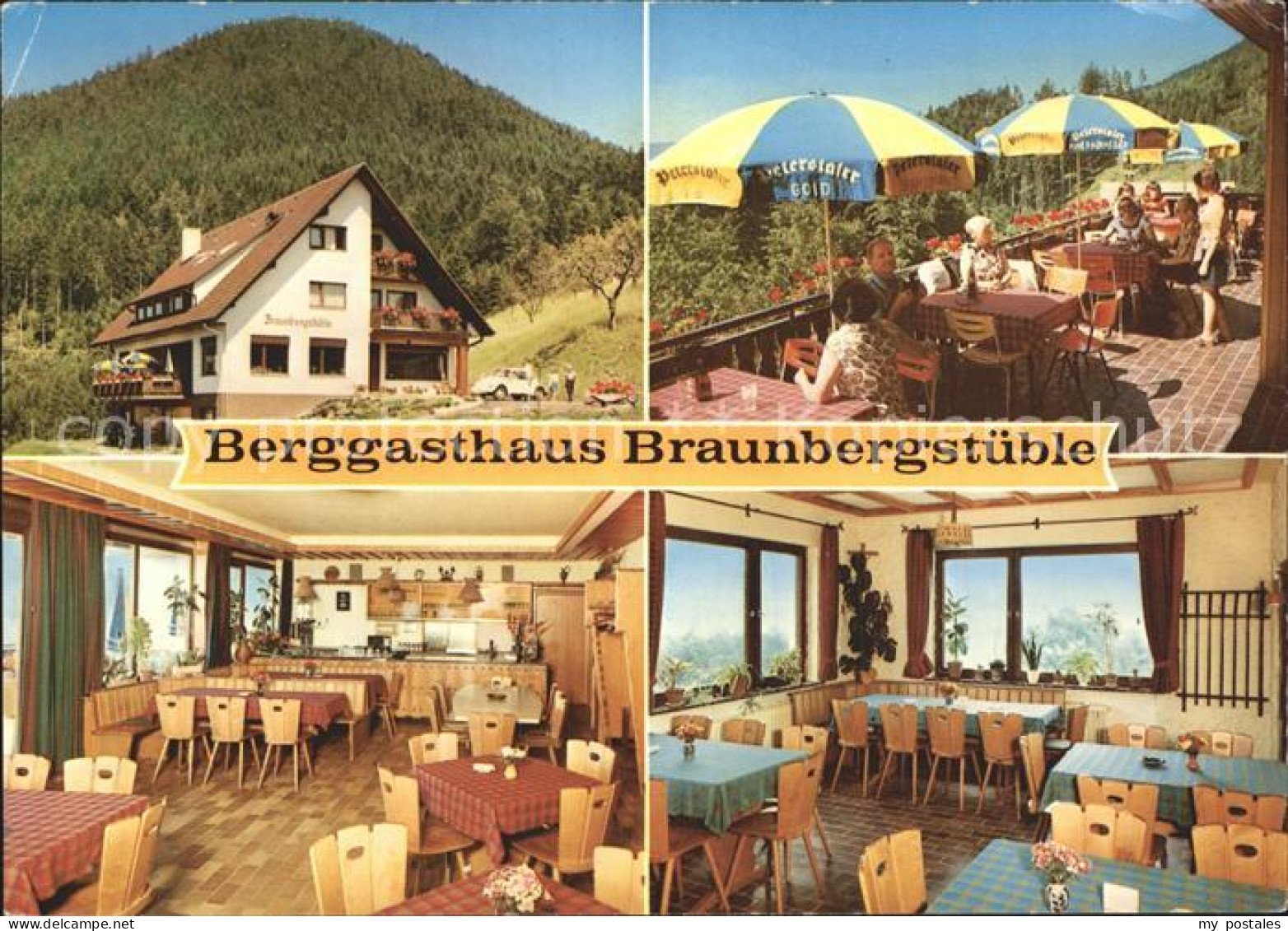 72309003 Loecherberg Berggasthaus Braunbergstueble Gaststube Terrasse Oppenau - Oppenau