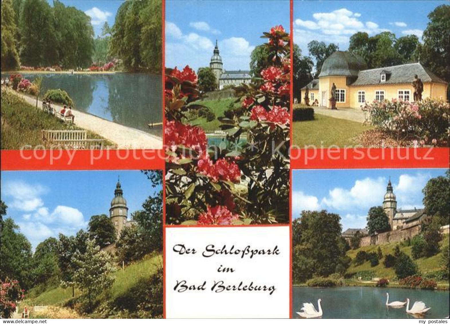 72308977 Bad Berleburg Schloss Park Teilansichten Schwanenteich Bad Berleburg - Bad Berleburg