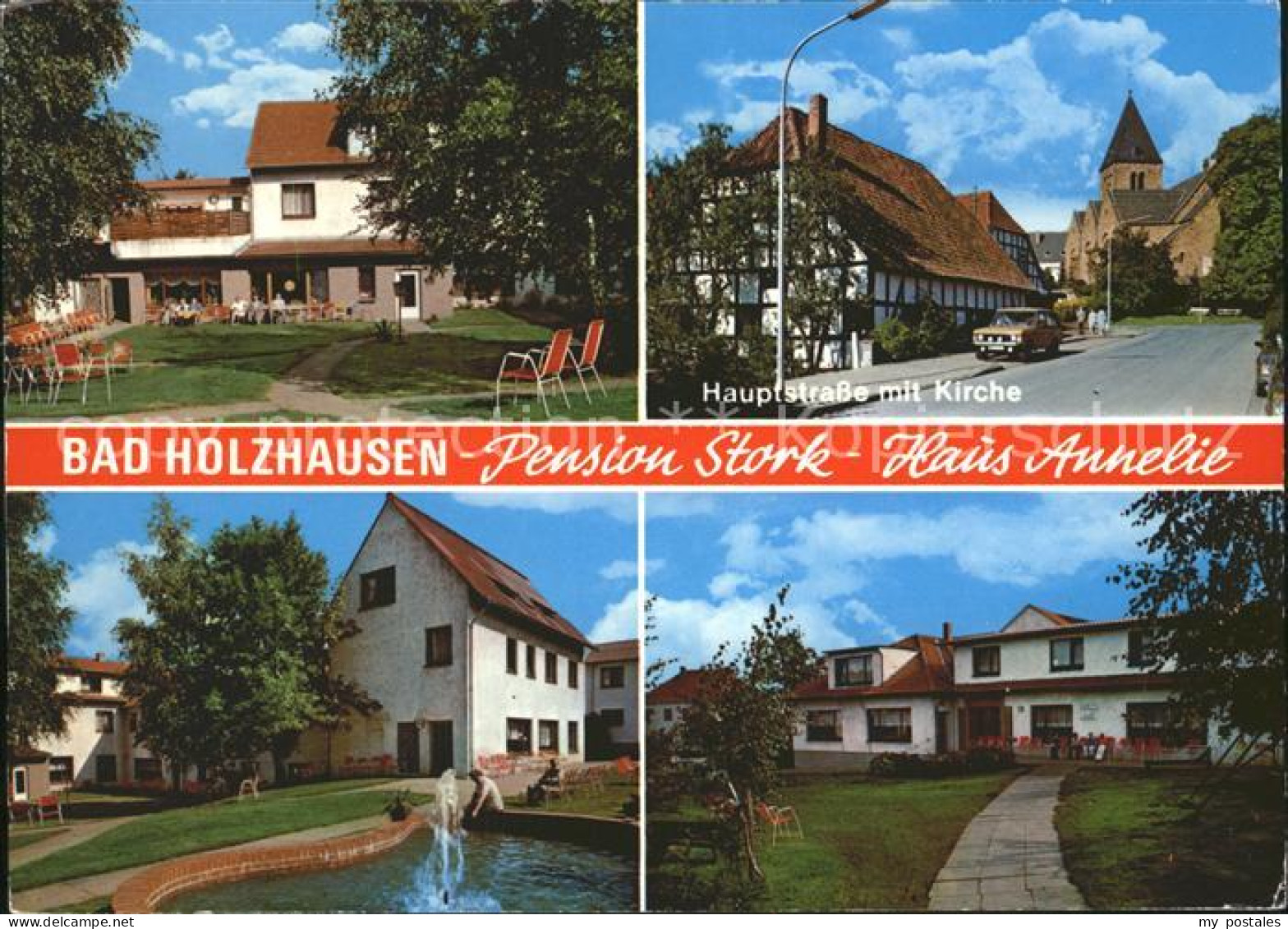 72308401 Bad Holzhausen Luebbecke Pension Stork Haus Annelie Hauptstr Kirche Bru - Getmold
