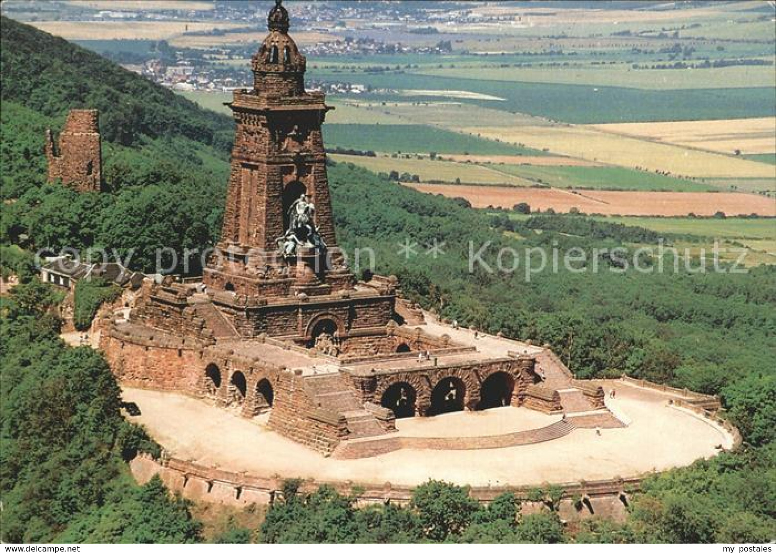 72306632 Bad Frankenhausen Kyffhaeuserdenkmal Mit Barbarossaturm Fliegeraufnahme - Bad Frankenhausen