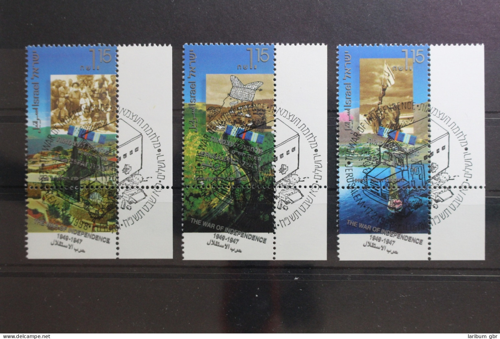 Israel 1452 I-1454 I Gestempelt Als FDC #TD441 - Other & Unclassified