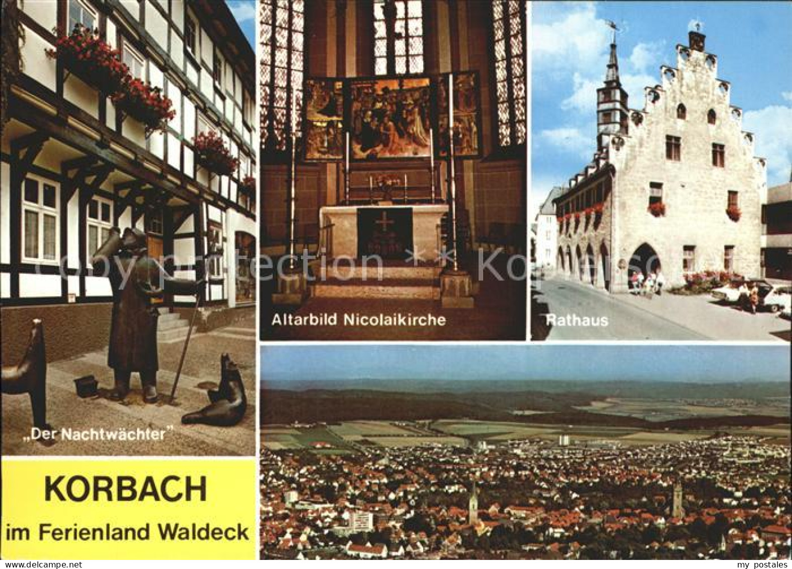 72305907 Korbach Nachtwaechter Rathaus Nicolaikirche Korbach - Korbach
