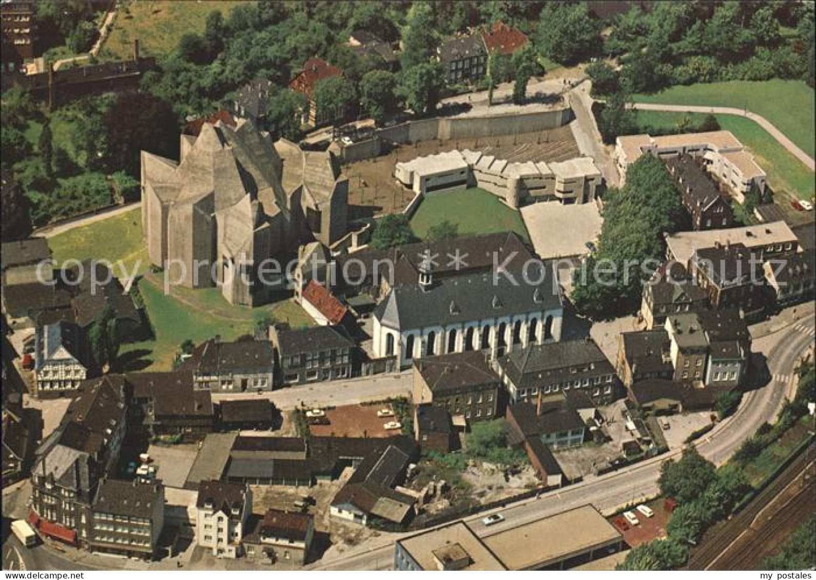 72304598 Neviges Velbert Neue Wallfahrtskirche Fliegeraufnahme Neviges - Velbert