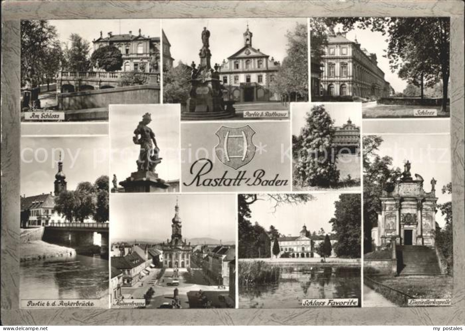 72304555 Rastatt Schloss Rathaus Ankerbruecke  Rastatt - Rastatt