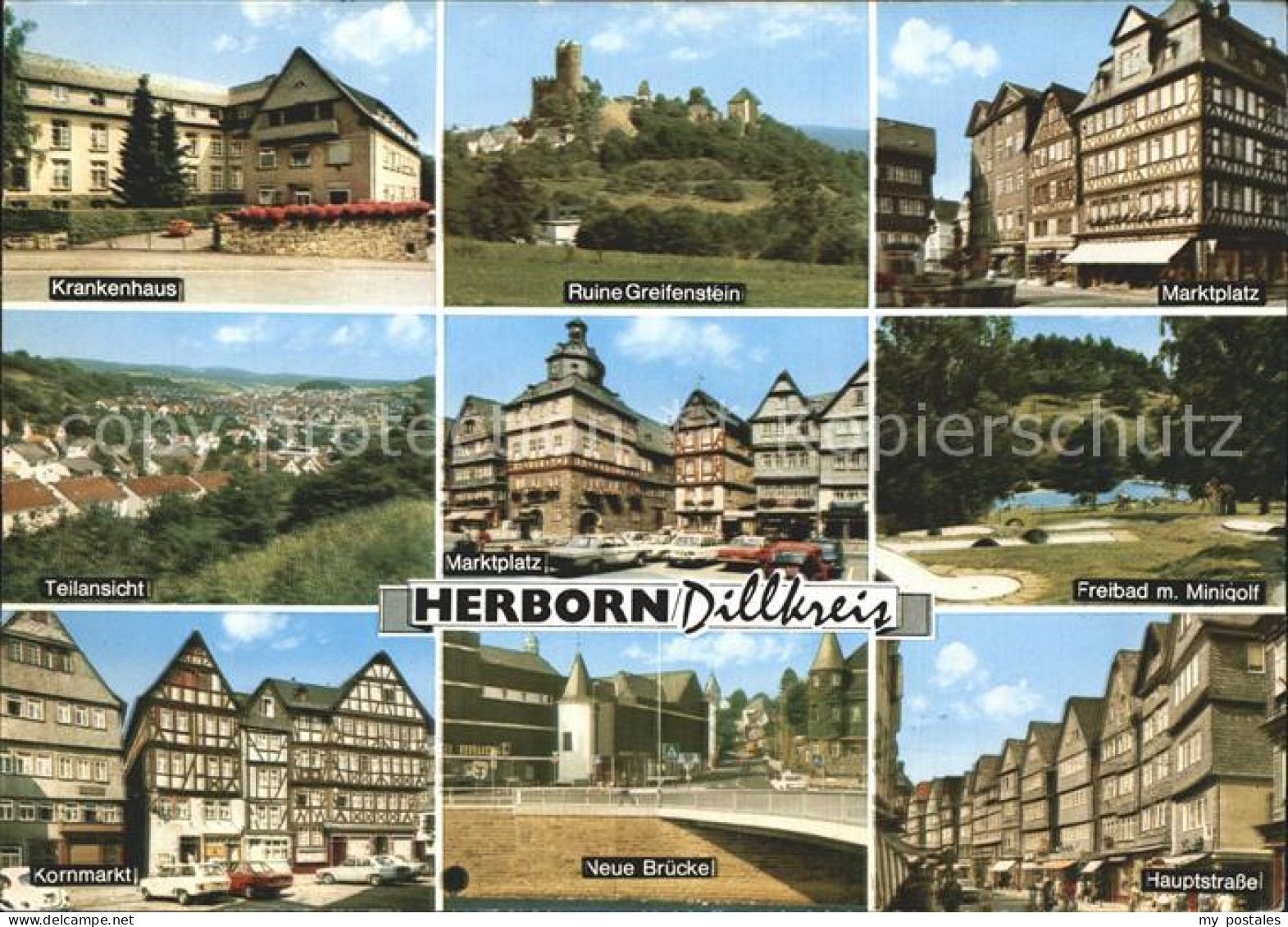 72303893 Herborn Hessen Ruine Greifenstein Kornmarkt Krankenhaus Herborn - Herborn