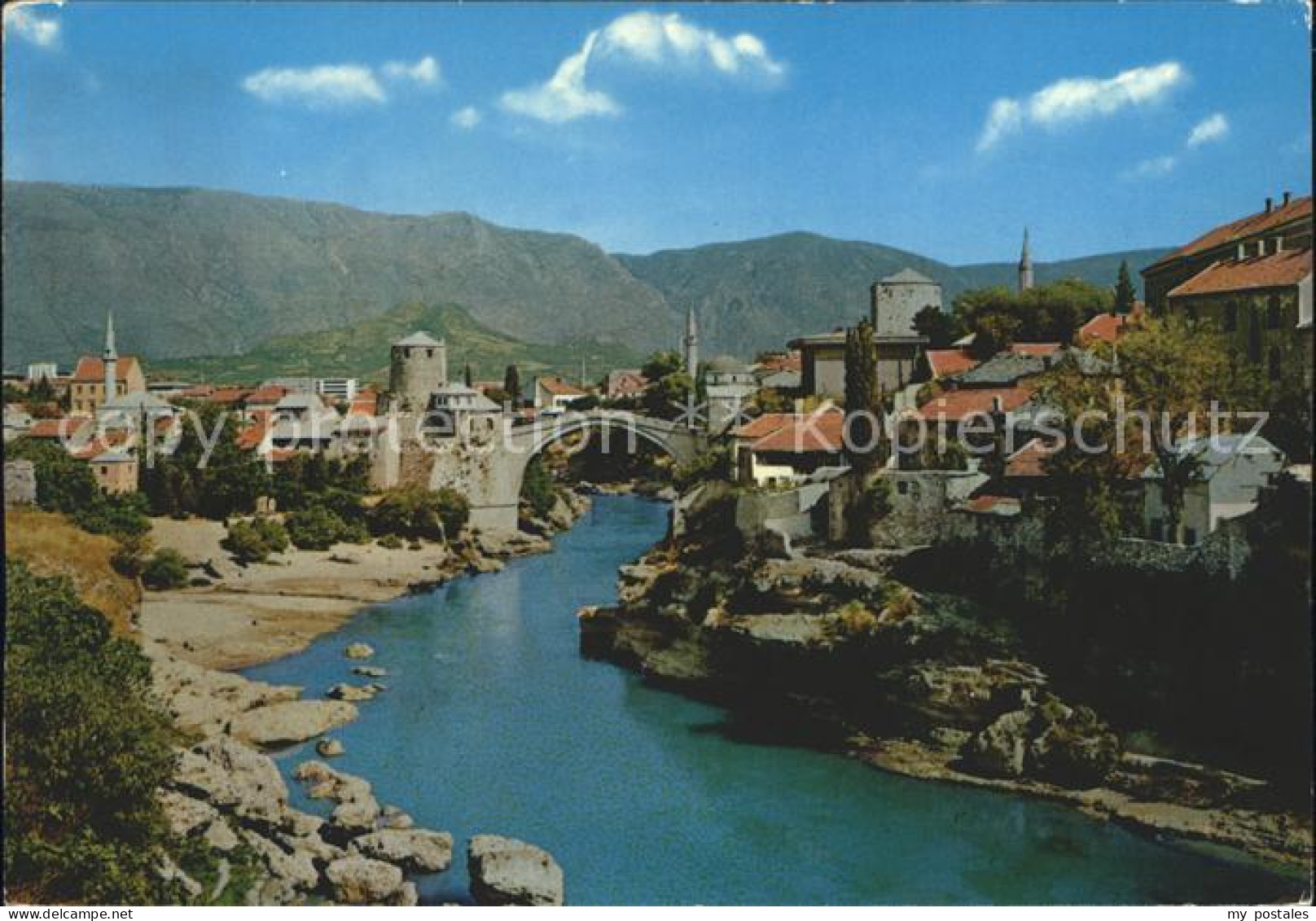 72303859 Mostar Moctap Teilansicht Mit Bruecke Mostar - Bosnia And Herzegovina