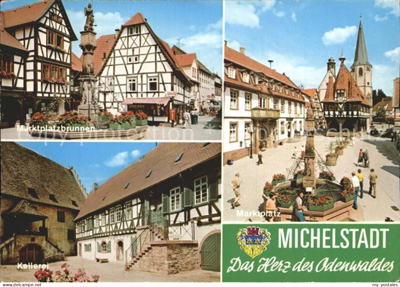 72303683 Michelstadt Marktplatz Kellerei Marktplatzbrunnen Michelstadt - Michelstadt