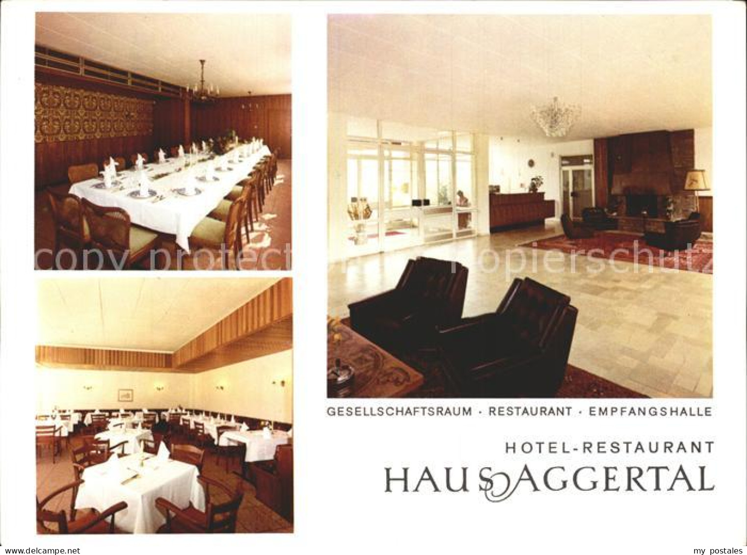 72303572 Deitenbach Hotel Restaurant Haus Aggertal Speisesaal Empfangshalle Gumm - Gummersbach