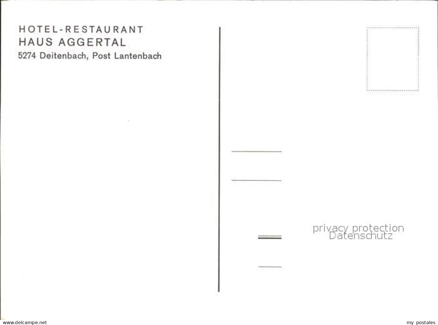 72303572 Deitenbach Hotel Restaurant Haus Aggertal Speisesaal Empfangshalle Gumm - Gummersbach