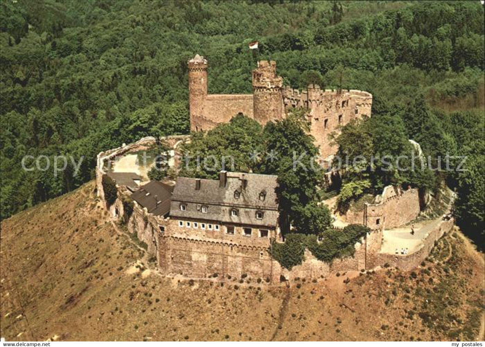 72303553 Auerbach Bergstrasse Schloss Auerbach Fliegeraufnahme Auerbach - Bensheim