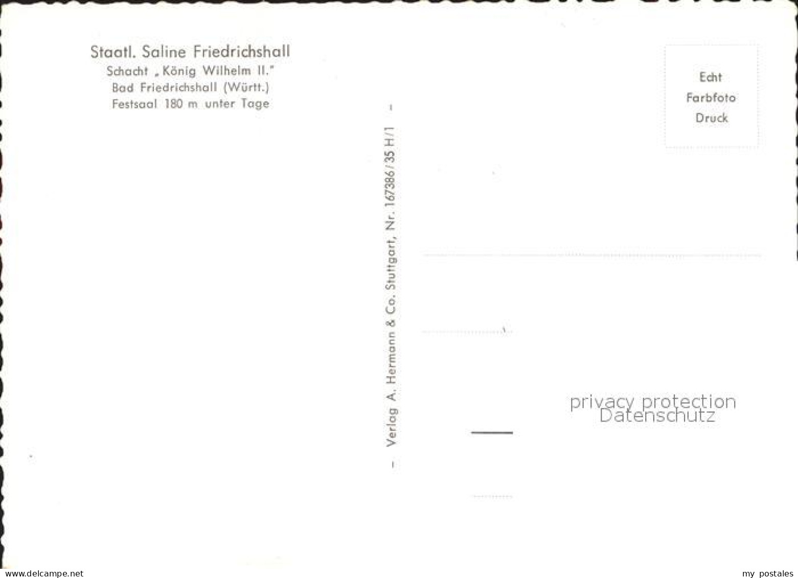 72303245 Bad Friedrichshall Saline Schacht Koenig Wilhelm II Bad Friedrichshall - Bad Friedrichshall