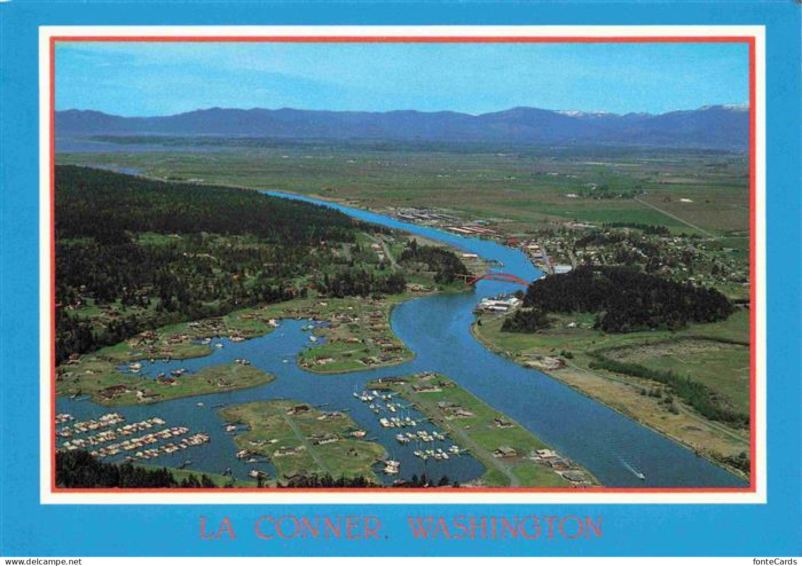 73964268 La_Conner Aerial View Of Shelter Bay Swinomish Channel Cascade Mountain - Andere & Zonder Classificatie