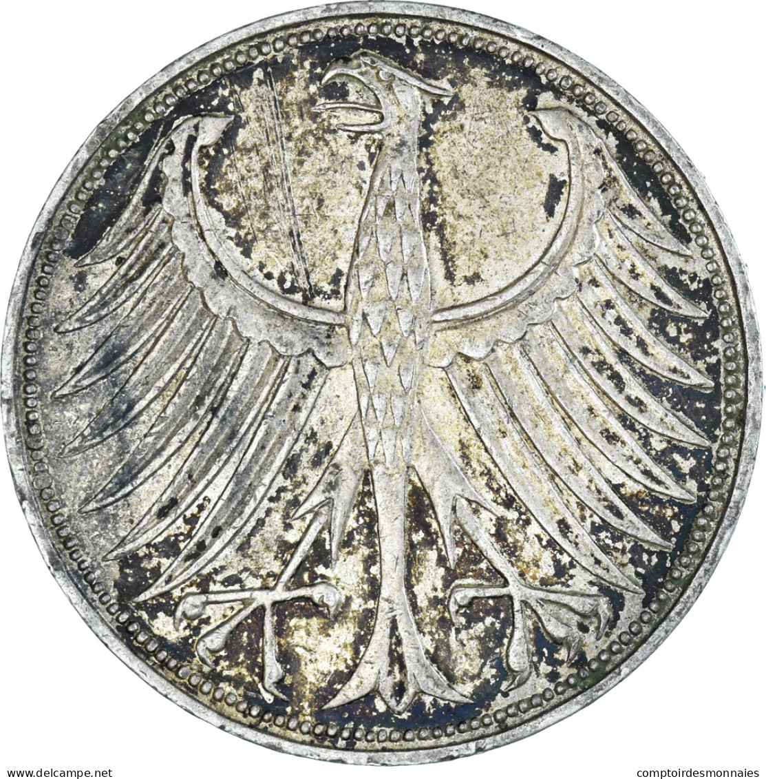 Monnaie, République Fédérale Allemande, 5 Mark, 1966, Munich, TTB, Argent - 5 Marcos